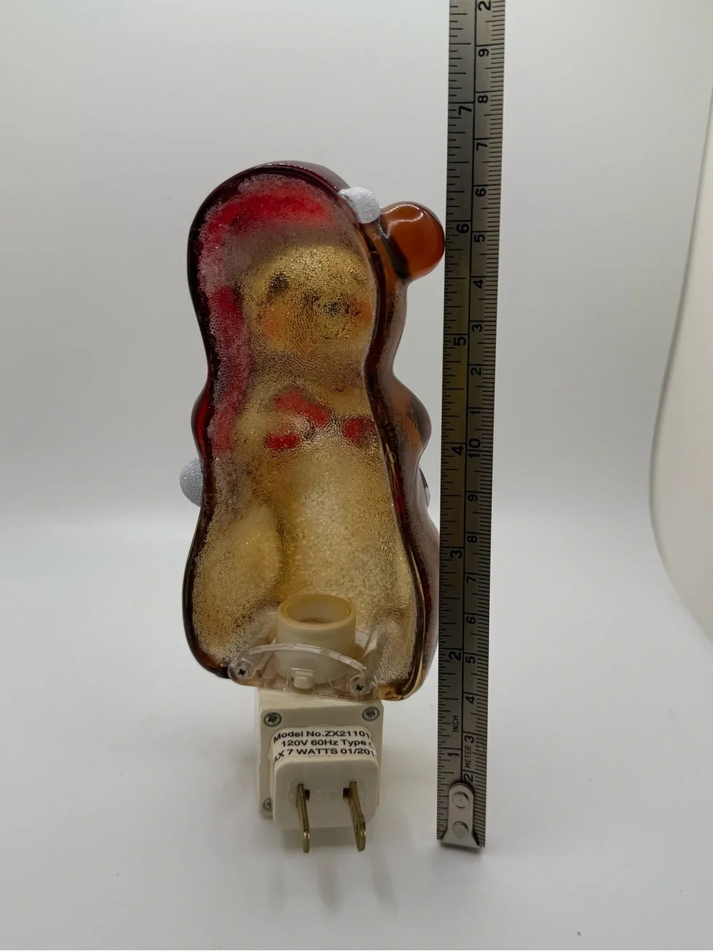 Midwest CBK Lights in the Night 2011 Plug-in Nightlight Christmas Mouse 6” VTG